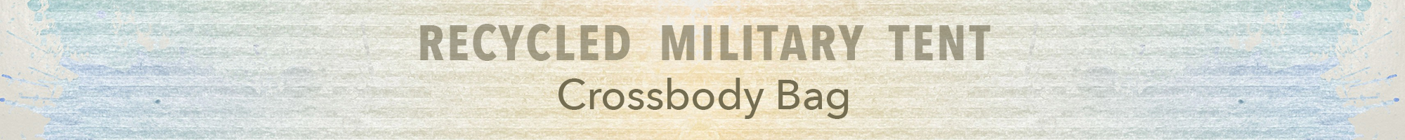 Crossbody bag - military banner