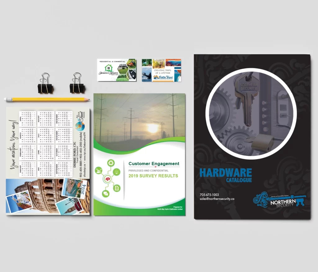 At Surreal Graphics, we thrive in designing print products! From designing calendars, reports, brochures, posters and tons of travel agent marketing packaging, we will get it to the press on time!