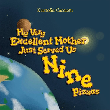 Kristofer, a Sudbury-based author, provided illustrations and a Word document for his debut book, My Very Excellent Mother Just Served Us Nine Pizzas — a fun and educational journey through the solar system.