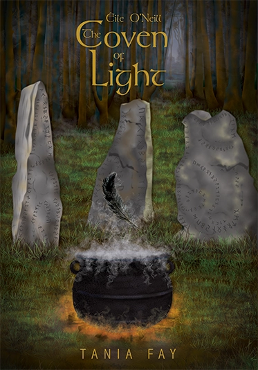 Tania Fay's second book: The Coven of Light. Surreal Graphics created the cover design to grab potential readers' attention. It was designed to give a glimpse into the world Tania created, but not give away too much!